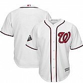 Nationals Blank White 2019 World Series Bound Cool Base Jersey,baseball caps,new era cap wholesale,wholesale hats